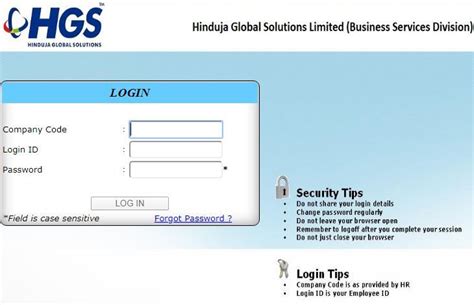 5gs portal payroll login|HGS.